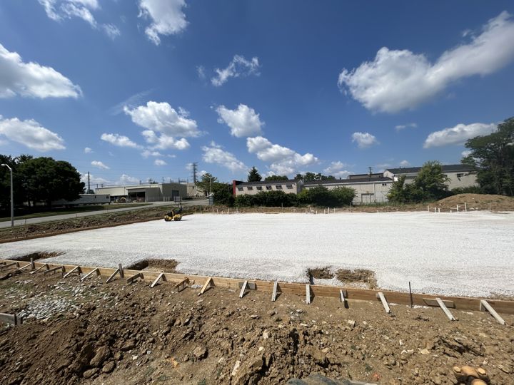 Gravel pad preparation
