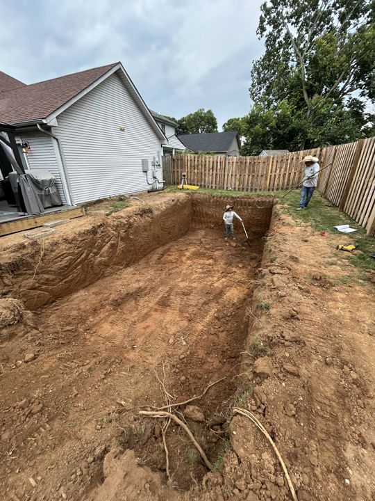Backyard excavation